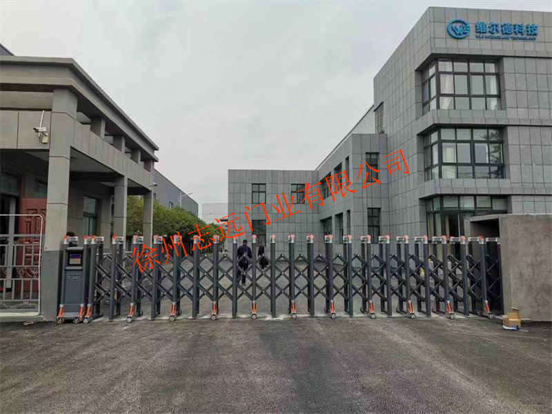 徐州某企业安装电动伸缩门案例